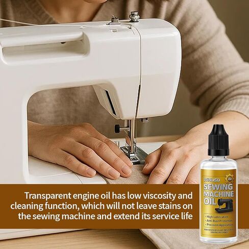 Sewing Machine Oil 2oz, Sewing Machine Accessories Lubricant Kit for Moving Parts of Manual or Electric Sewing Machines, Clear Light Machine Oil in Kuwait