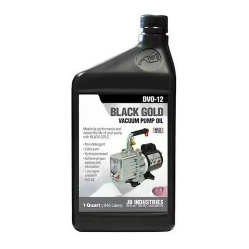لزيت مضخة التفريغ Dvo-12 من Jb Industries، زجاجة 1 كيو تي، درجة 15 SAE، درجة 46 ISO، in Kuwait