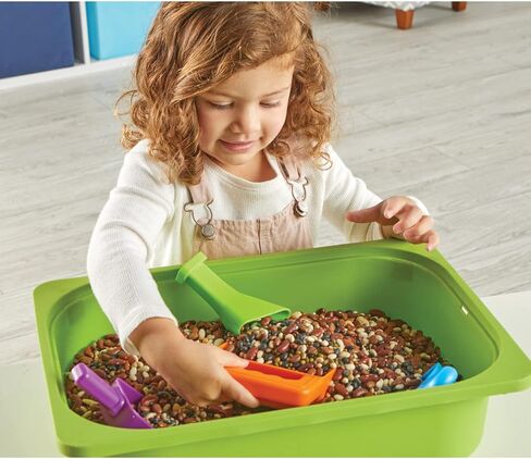 Learning Resources Helping Hands Sensory Scoops - Fidget Sand Toys, Water Bin Play, Tool Set, Fine Motor Games, Toddler Daycare Essentials, Preschool Sensory Bin Toys, Outdoor Toys for Toddlers 3-5 in Kuwait
