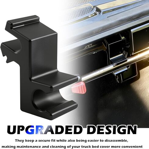4PCS Tonneau Cover Clamps for Prop Rod Fixtion,Tnneau Cover Clips Replacement with 0.3 Inch Diameter Hole,No-Drill Installation Tonneau Covers Parts for Truck Upgrades and Maintain in Kuwait