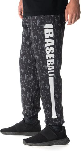 ChalkTalkSPORTS Baseball Athletic Joggers - Youth & Adult - Moisture-Wicking Warm-up Sweatpants - Batter Up in Saudi Arabia