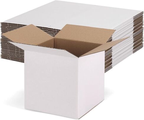 Rempry 30 Pack 8x6x6 Shipping Boxes Brown, Small Corrugated Cardboard Box for Mailing, Packaging Small Business, Kraft Mailer Gift Boxes in Kuwait