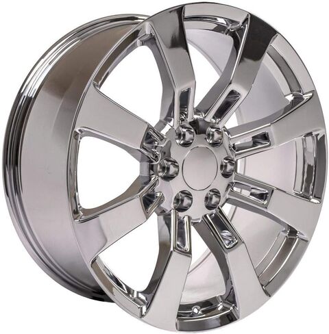 OE Wheels CA82 22 Inch Rims Fit Escalade Style 6x139.7 22x9 Chrome - Hollander 5409 (Set of 4) in Kuwait