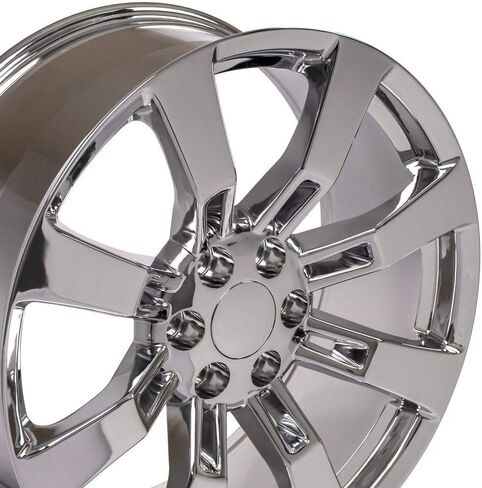OE Wheels CA82 22 Inch Rims Fit Escalade Style 6x139.7 22x9 Chrome - Hollander 5409 (Set of 4) in Kuwait