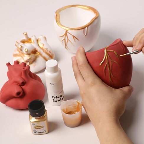Sculpted Heart Candle Jar Silicone Mold,Candle Making Molds, Candle Vessels Silicone Moulds for Concrete Cement Gifts in Kuwait