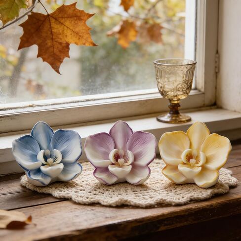 Phalaenopsis Orchid Flower Silicone Candle Mold,Orchids Flowers Balls Epoxy UV Resin Molds 3D Silicone Molds for Crafts Gummy Mold for Baking Making Chocolate Soap Wax Resin Casting DIY Aromatherapy in Kuwait