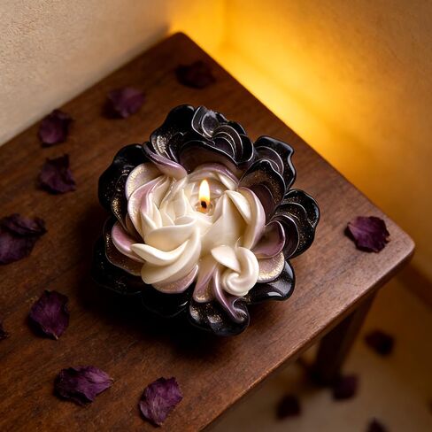 Flowers Silicone Candle Molds for Candle Making 3D Flowers Silicone Mold for Epoxy Resin Florals Soap Mold Candles DIY Making Supplies Floral UV Resin Mold for Baking Chocolate Gummy Cookie Cement in Kuwait