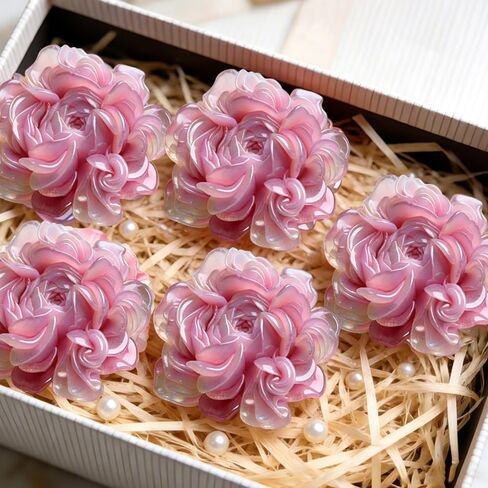 Flowers Silicone Candle Molds for Candle Making 3D Flowers Silicone Mold for Epoxy Resin Florals Soap Mold Candles DIY Making Supplies Floral UV Resin Mold for Baking Chocolate Gummy Cookie Cement in Kuwait