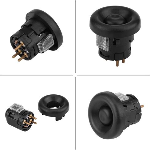 Aramox Transmission Overdrive Lockout Switch Shifter Button & Cap Bezel OEM Fit for Bronco Expedition 1992-2004 in Kuwait