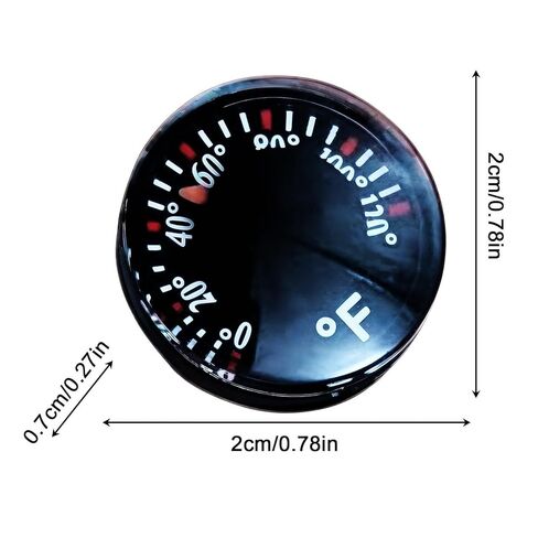 Mini Thermograph,Circular Real-Time Monitoring Clear Display,Car Interior Small Temperature Meter - for SUV RV Greenhouse Garden Kitchen Bedroom in Kuwait