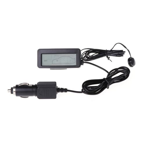 موازين الحرارة التشخيصية والاختبارية، شاشة LCD رقمية للسيارة، عداد داخلي خارجي مع كابل 1.5 متر داخل شاشة عرض درجة الحرارة الخارجية in Kuwait
