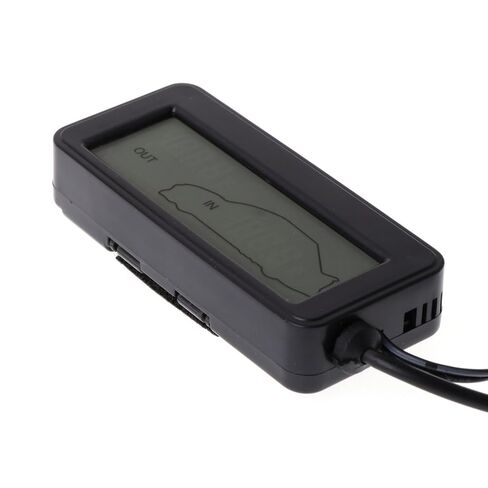 موازين الحرارة التشخيصية والاختبارية، شاشة LCD رقمية للسيارة، عداد داخلي خارجي مع كابل 1.5 متر داخل شاشة عرض درجة الحرارة الخارجية in Kuwait