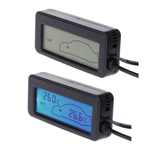 موازين الحرارة التشخيصية والاختبارية، شاشة LCD رقمية للسيارة، عداد داخلي خارجي مع كابل 1.5 متر داخل شاشة عرض درجة الحرارة الخارجية in Kuwait
