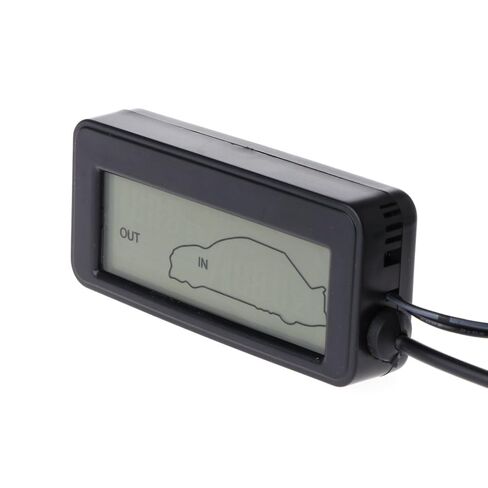 موازين الحرارة التشخيصية والاختبارية، شاشة LCD رقمية للسيارة، عداد داخلي خارجي مع كابل 1.5 متر داخل شاشة عرض درجة الحرارة الخارجية in Kuwait