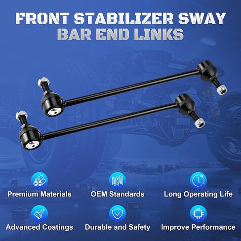 وصلات نهاية قضيب التثبيت الأمامي K7258 متوافقة مع 1996-2020 Dodge Grand Caravan & Chrysler Town and Country 2002 2003 2004 2005 2006 2007 2008 2009 2010 2011 2012 2013 2014 2015 2016، مجموعة من 2 in Kuwait