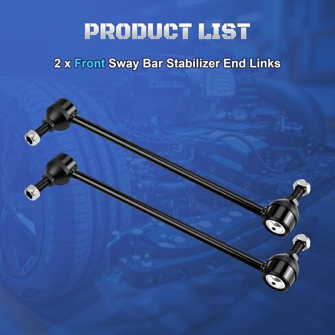 وصلات نهاية قضيب التثبيت الأمامي K7258 متوافقة مع 1996-2020 Dodge Grand Caravan & Chrysler Town and Country 2002 2003 2004 2005 2006 2007 2008 2009 2010 2011 2012 2013 2014 2015 2016، مجموعة من 2 in Kuwait