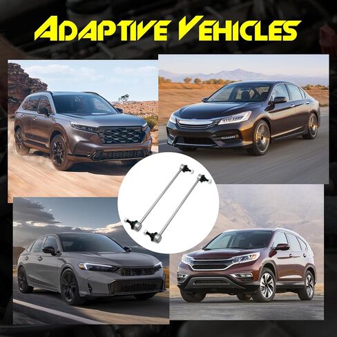 قطعتان من وصلات قضيب التثبيت الأمامي من سبائك الزنك والنيكل، متوافقة مع Honda CR-V 2020-2025، Civic 2016-2025، Accord 2018-2025، Insight 2019-2022 & Acura RDX 2019-2024 in Kuwait