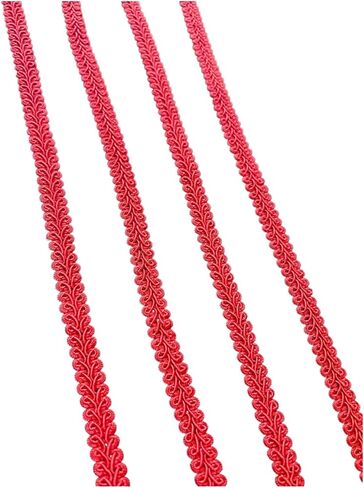 14 Yards 1/2 Inch Width Red Gimp Braid Lace Trim Centipede Lace Ribbon for Sewing and Crafts in Kuwait