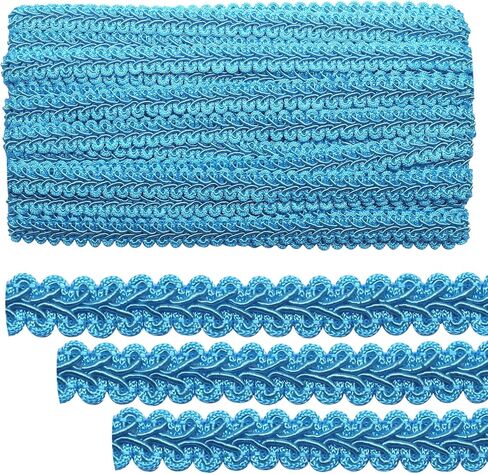 14 Yards 1/2 Inch Purple Gimp Braid Trim, Decorative Gimp Trim Ribbon Polyester Woven Braid Trim for Sewing DIY Crafts, Costumes and Gift Embellishment in Saudi Arabia