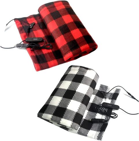 aqxreight Electric Car Blanket Heated 12V Fleece Travel Throw with Temperature for Cars, RVs, Office and Home Use in Saudi Arabia