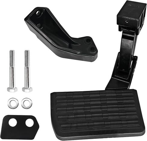 Retractable Bed Step for Toyota Tacoma 2012-2023, Tailgate Bumper Step Replace PT392-35100, Heavy Duty Aluminum Foldable Truck Step in Kuwait