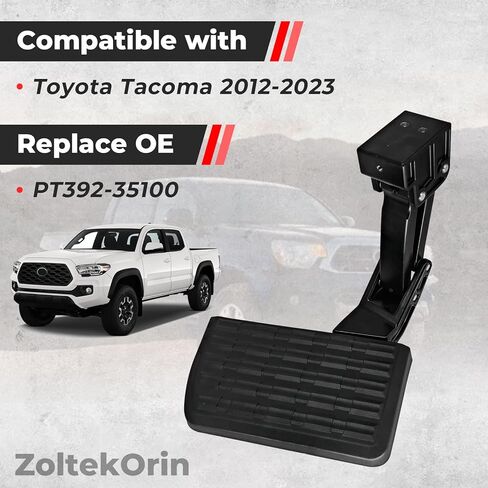 Retractable Bed Step for Toyota Tacoma 2012-2023, Tailgate Bumper Step Replace PT392-35100, Heavy Duty Aluminum Foldable Truck Step in Kuwait