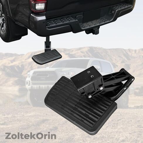 Retractable Bed Step for Toyota Tacoma 2012-2023, Tailgate Bumper Step Replace PT392-35100, Heavy Duty Aluminum Foldable Truck Step in Kuwait
