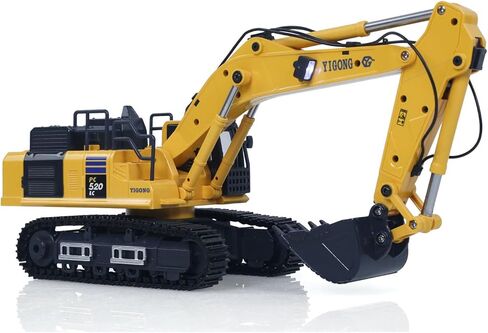 TOUCAN RC HOBBY 1/50 حفار تحكم لاسلكي PC520 كهربائي RC حفار بناء مركبة نموذج نهائي مسارات معدنية وحدة أصوات للأعمار من 14 عامًا فما فوق in Kuwait