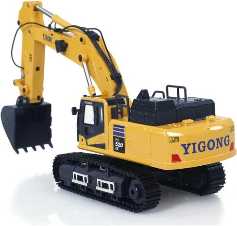 TOUCAN RC HOBBY 1/50 حفار تحكم لاسلكي PC520 كهربائي RC حفار بناء مركبة نموذج نهائي مسارات معدنية وحدة أصوات للأعمار من 14 عامًا فما فوق in Kuwait