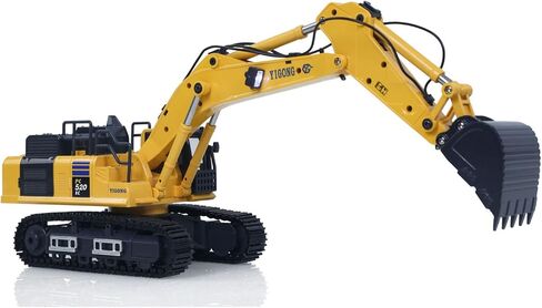 TOUCAN RC HOBBY 1/50 حفار تحكم لاسلكي PC520 كهربائي RC حفار بناء مركبة نموذج نهائي مسارات معدنية وحدة أصوات للأعمار من 14 عامًا فما فوق in Kuwait