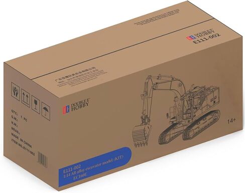 TOUCAN RC HOBBY 1/14 EC160E KIT سبيكة RC حفارة هيدروليكية تحكم لاسلكي حفارات محرك بدون فرشاة مركبة هندسية غير مجمعة للأعمار من 14 عامًا فما فوق in Kuwait