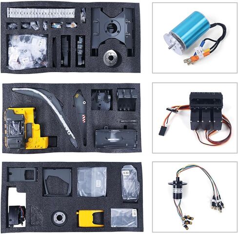 TOUCAN RC HOBBY 1/14 EC160E KIT سبيكة RC حفارة هيدروليكية تحكم لاسلكي حفارات محرك بدون فرشاة مركبة هندسية غير مجمعة للأعمار من 14 عامًا فما فوق in Kuwait