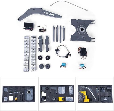 TOUCAN RC HOBBY 1/14 EC160E KIT سبيكة RC حفارة هيدروليكية تحكم لاسلكي حفارات محرك بدون فرشاة مركبة هندسية غير مجمعة للأعمار من 14 عامًا فما فوق in Kuwait