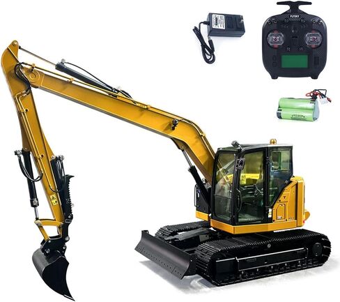 TOUCAN RC HOBBY 1/14 C308 RC حفارة هيدروليكية 4 صمام التحكم عن بعد مركبة البناء تمديد الذراع فرش السيارات لا أصوات شاحن in Kuwait