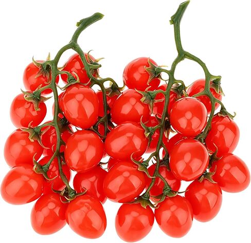 Gresorth 2 Pack Artificial Red Cherry Tomatoes Decoration Fake Tomato Home Kitchen Party Christmas Display in Kuwait