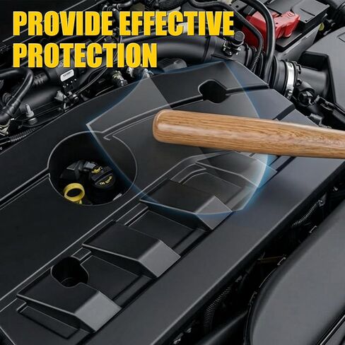 Engine Cover Compatible with 2022-2024 Ford Maverick 2.0L EcoBoost Engine Under Hood Noise Insulation Cover Dustproof Protection with Oil Fill Dipstick Access for 2023 Maverick Gas Accessories in Kuwait