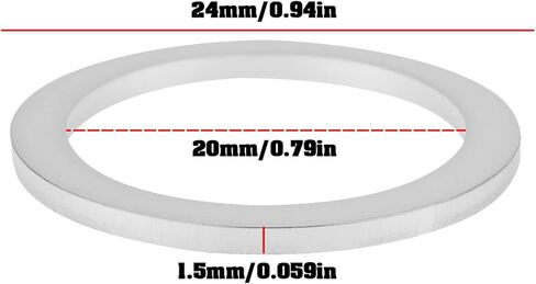 10Pcs Aluminium Oil Sump Plug Washers 20x24x1.5mm Compatible with BMW R1250 2019-2024 in Kuwait