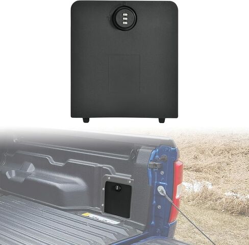 SAUTVS Bed Security Lockbox Cover with Code Lock for Ford Maverick XL, Rear Side Organizer Storage Box Panel Cargo Storage Bin Cover for 2022-2025 Ford Maverick Accessories, Password Protected in Kuwait