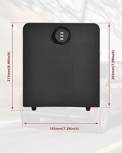 SAUTVS Bed Security Lockbox Cover with Code Lock for Ford Maverick XL, Rear Side Organizer Storage Box Panel Cargo Storage Bin Cover for 2022-2025 Ford Maverick Accessories, Password Protected in Kuwait