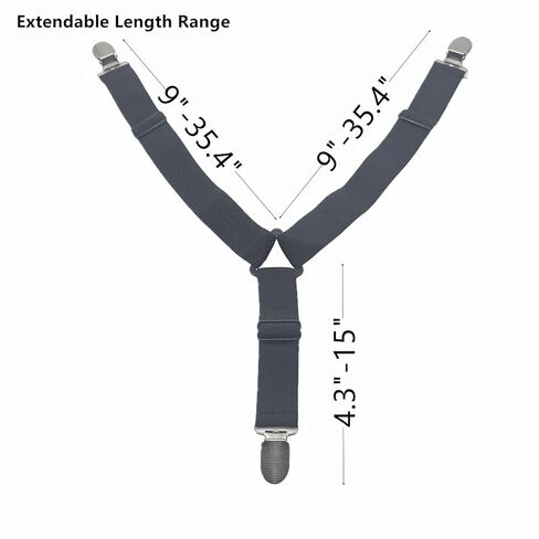 Set of 2 Hood Cover Fasteners with Metal Clips，Adjustable Fasteners for Car Hood Cover Wraps in Kuwait