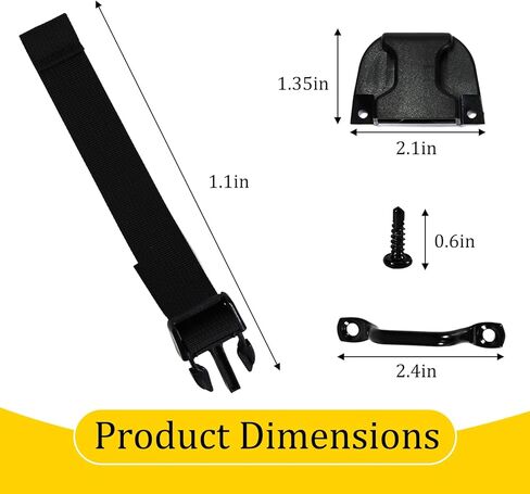 Tonneau Cover Replacement Parts, 356A0002 Buckle Kit for Bakflip Truck Bed Cover, Bottom Side Service Kit with Straps & Buckles, Compatible with Tri-Fold & Quad-Fold Tonneau Covers in Kuwait