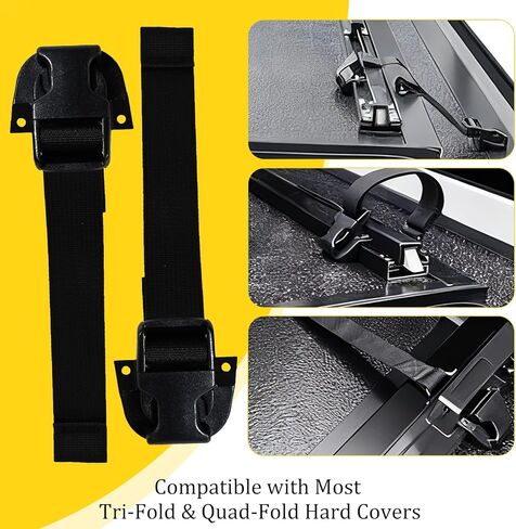 Tonneau Cover Replacement Parts, 356A0002 Buckle Kit for Bakflip Truck Bed Cover, Bottom Side Service Kit with Straps & Buckles, Compatible with Tri-Fold & Quad-Fold Tonneau Covers in Kuwait
