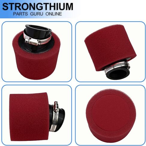 Strongthium 38mm Angled Foam Pod Air Filter Cleaner for 50cc 70cc 90cc 110cc 125cc 150cc GY6 Carb Motorcycle ATV Go Kart Scooter Pit Dirt Mini Moto Bike Quad Moped Parts. in Kuwait