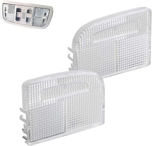 WZP Interior Dome Light Cover, Reading Roof Map Dome Light Lens Cover, 34401-SDA-A21 34402-SDA-A21, Compatible with Honda Accord Hybrid Civic Element Odyssey Pilot Ridgeline with Sunroof Only (White) in Kuwait