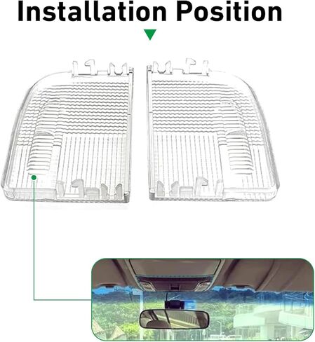 WZP Interior Dome Light Cover, Reading Roof Map Dome Light Lens Cover, 34401-SDA-A21 34402-SDA-A21, Compatible with Honda Accord Hybrid Civic Element Odyssey Pilot Ridgeline with Sunroof Only (White) in Kuwait