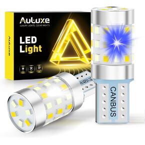 168 2825 W5W T10 CAN-Bus LED لمبة مزدوجة اللون أبيض/أزرق جليدي مفاتيح خلفية للسيارة الداخلية لخريطة القبة وأضواء لوحة القيادة، حزمة من 2 in Saudi Arabia