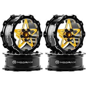 عجلات Super RC مقاس 1.8 بوصة (46 مم)، عجلة Beadlock من الألومنيوم CNC تناسب المحور SCX24 TRX4M FCX24 Ascent 18، متوافقة مع إطارات RC مقاس 1.0 بوصة/1.2 بوصة/1.3 بوصة (أرجواني) in Kuwait