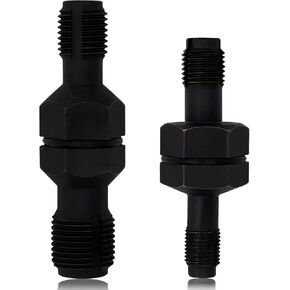 أداة مطارد خيط شمعة الإشعال، M10 x 1.0 / M12 x 1.25 / M14 x 1.5 / M18 x 1.5، فولاذ أسود عالي الكربون، رأس سداسي 13/16 بوصة، تنظيف مزدوج الأطراف وشمعة الإشعال، مجموعة أدوات إصلاح الخيوط 2 حزمة in Kuwait
