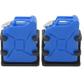 Pair RC Car Simulated Fuel Mount Oil Can for /8/10 RC Crawler Car Decoration Accessory Red (Black) in Kuwait