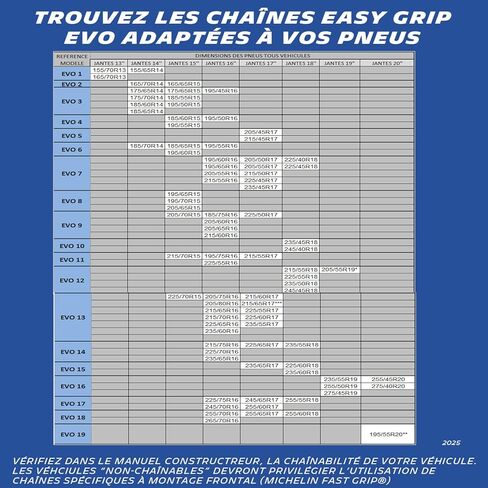 MICHELIN 008301 Easy Grip Snow Chains Evolution n°16 in Kuwait